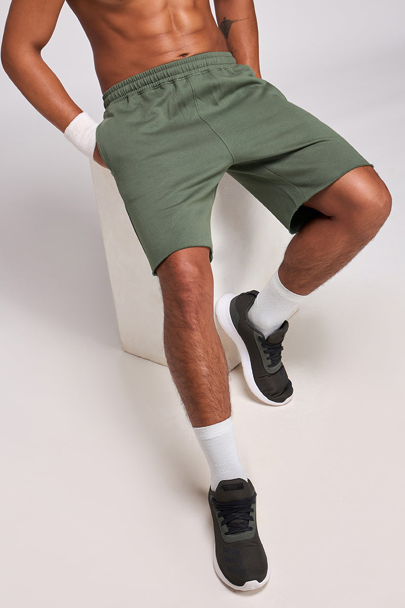 WarmFlow Fleece Shorts (Green)