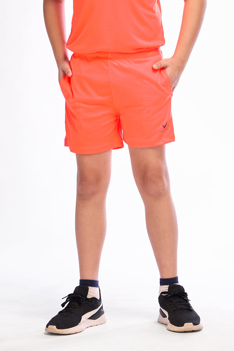 ComfyKid Fleece Shorts (Orange)