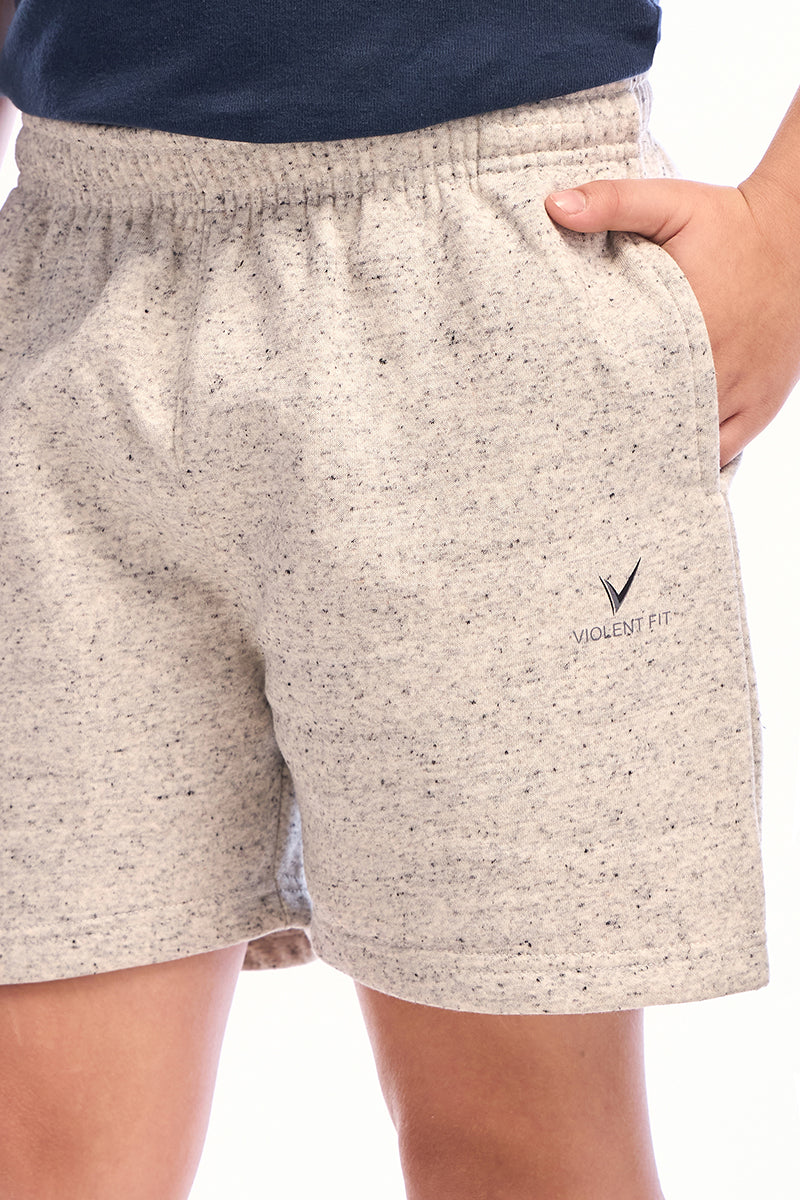 ComfyKid Fleece Shorts (Off White)