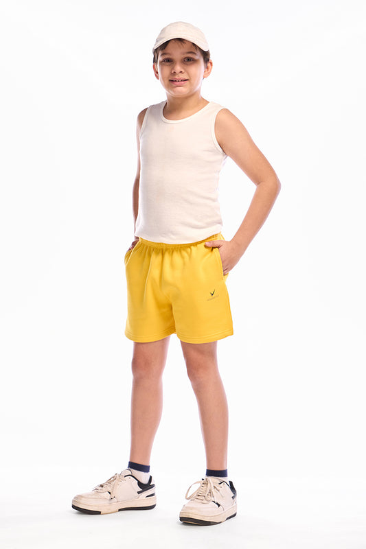 ComfyKid Fleece Shorts (Yellow)